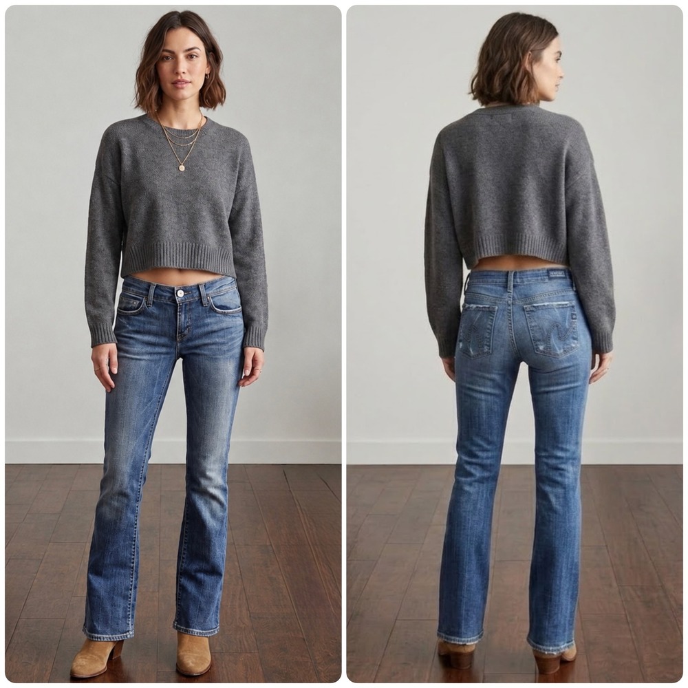 Citizens of Humanity Dita Petite Bootcut Jeans 27 Y2K Low Rise Denim Casual USA